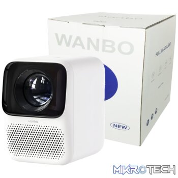 WANBO T2 MAX 1080P 450ANSI Android 9.0 Smart Projector - White