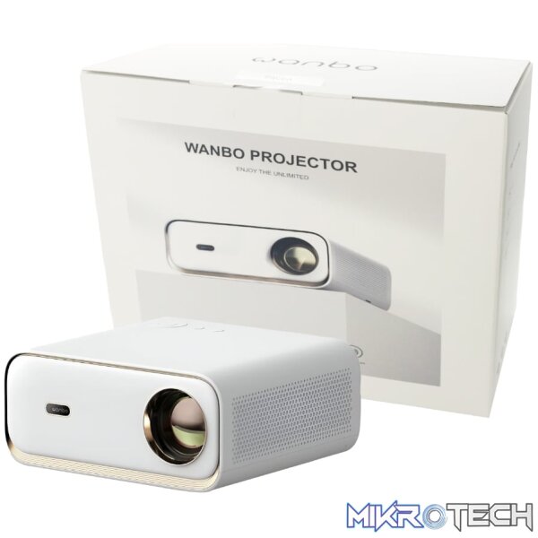WANBO X5 1080P 1100ANSI Android 9.0 Smart Projector - White WANBO X5 1080P 1100ANSI Android 9.0 Smart Projector - White