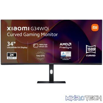 Xiaomi G34WQi 34" 1440p UltraWide VA Curved Gaming Monitor (180Hz