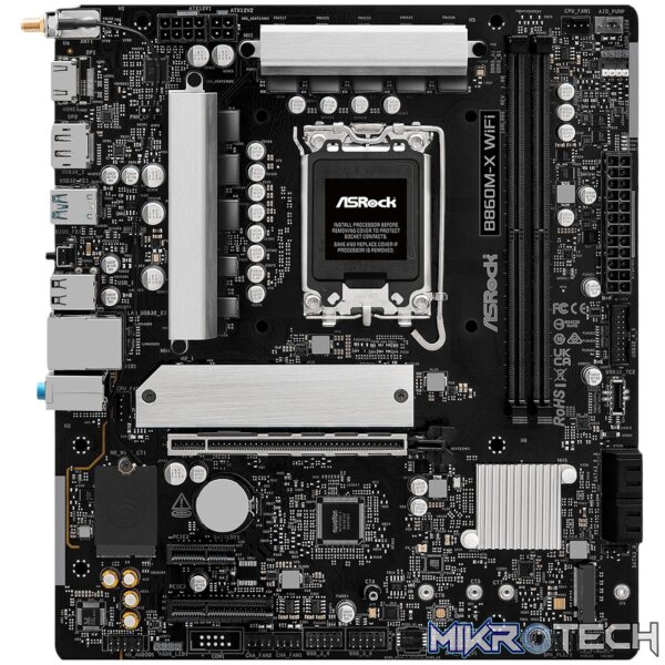 ASRock B860M-X Micro ATX DDR5 Motherboard (PCIe 5 and Wi-Fi 6E) - Image 2