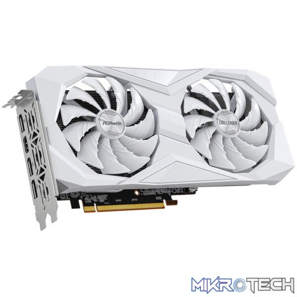 ASRock Radeon RX6600 Challenger D 8G GDDR6 128-BIT Graphics Card - White - Image 3