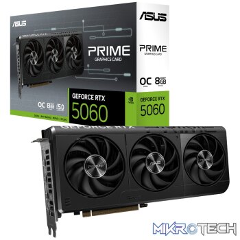 ASUS PRIME GeForce RTX 5060 OC 8GB GDDR7 GPU – SFF-Ready Graphics Card