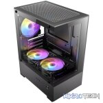 Antec VCX100M RGB Elite ATX, Micro-ATX, ITX Mini Tower Gaming Chassis – Black - Image 5