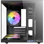 Antec VCX10M RGB Micro-ATX | ITX ARGB Mini -Tower Gaming Chassis - Black - Image 2