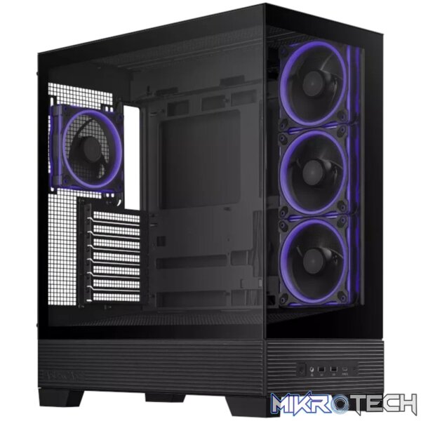 Asus A31 PLUS Mid Tower ATX Chassis - Black - Image 2