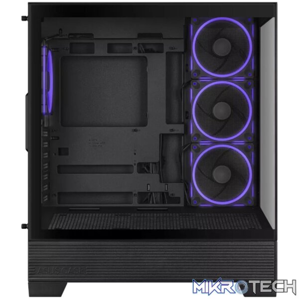 Asus A31 PLUS Mid Tower ATX Chassis - Black - Image 5