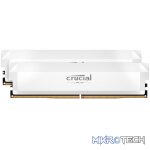 Crucial Pro DDR5 6000MHz 32GB Overclocking Memory Kit – White