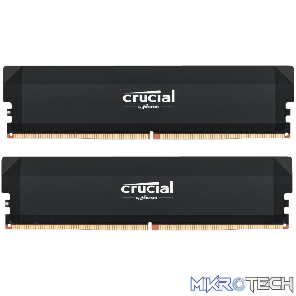 Crucial Pro DDR5 6400MHz 32GB Overclocking Memory Kit - Black Crucial Pro DDR5 6400MHz 32GB Overclocking Memory Kit - Black