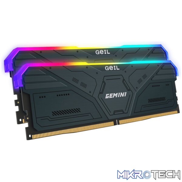 Geil Gemini RGB 32GB KIT(2X16GB) 6000MHz DDR5 Desktop Gaming Memory - Grey - Image 2