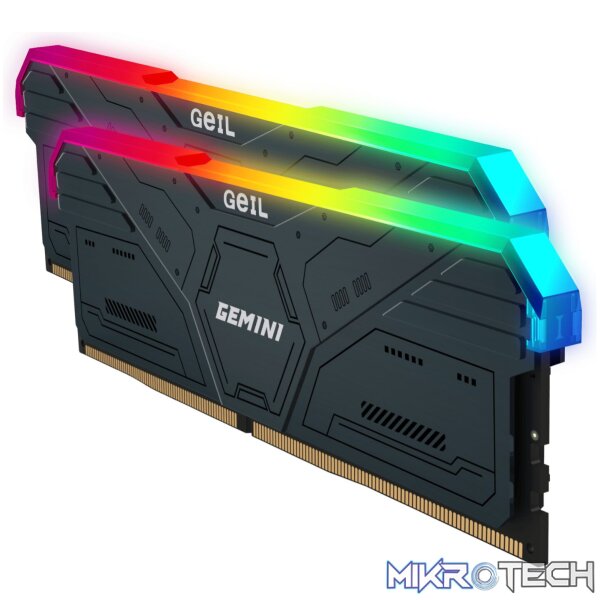 Geil Gemini RGB 32GB KIT(2X16GB) 6000MHz DDR5 Desktop Gaming Memory - Grey - Image 3
