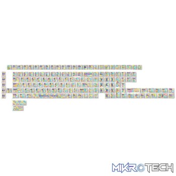 Keychron Graffiti Party – Cherry Profile Dye-Sub PBT Full Keycap Set (140 Keys