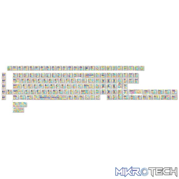 Keychron Graffiti Party – Cherry Profile Dye-Sub PBT Full Keycap Set (140 Keys Keychron Graffiti Party – Cherry Profile Dye-Sub PBT Full Keycap Set (140 Keys