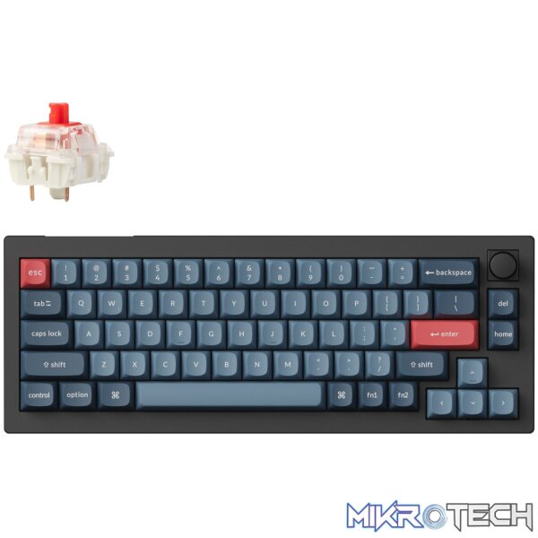 Keychron V2 Max 65% RGB Mechanical Keyboard - Gateron Jupiter Red Keychron V2 Max 65% RGB Mechanical Keyboard - Gateron Jupiter Red