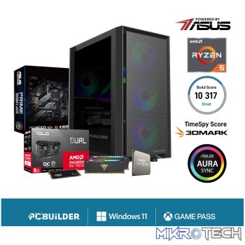 PCBuilder Ryzen 5 5600X PATHFINDER Windows 11 Gaming PC