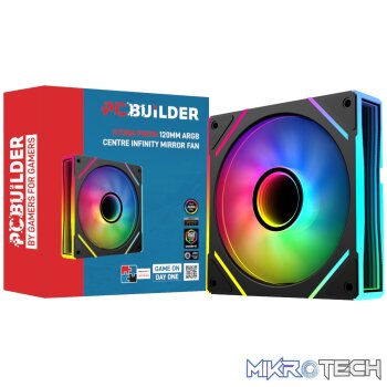 PCBuilder STORM PRISM 120mm ARGB Fan - Black