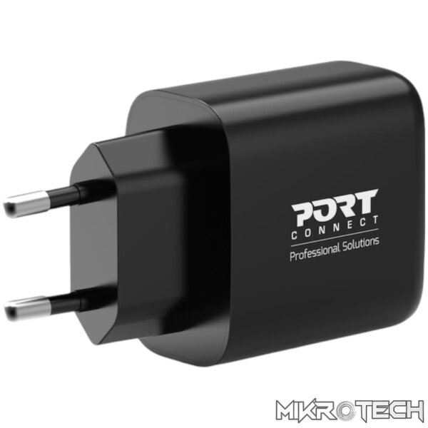 Port Connect 65W GaN Type-C and USB-A Fast Charger - Image 2