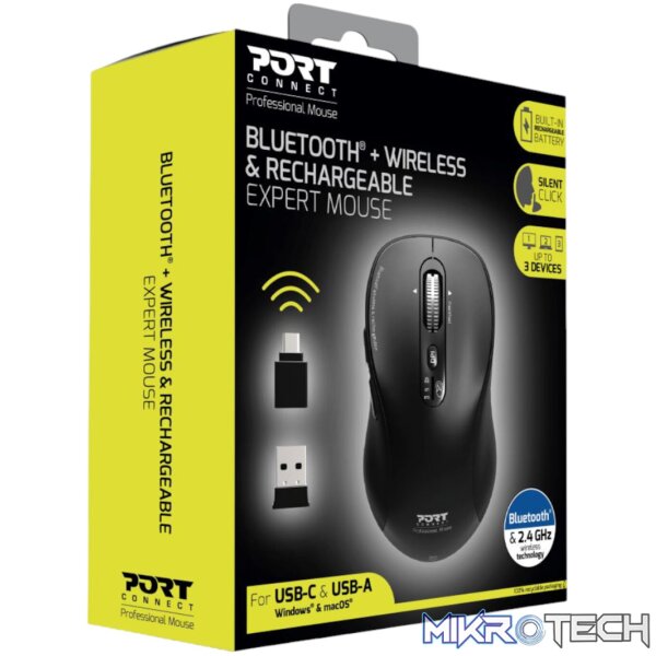 Port Connect Expert Wireless Bluetooth® Mouse - Image 6