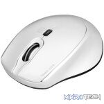 Port Connect Silent 1600DPI 3 Button Wireless Mouse - White - Image 2