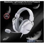 REDRAGON Over-Ear AURORA Gaming Headset - White - Image 3