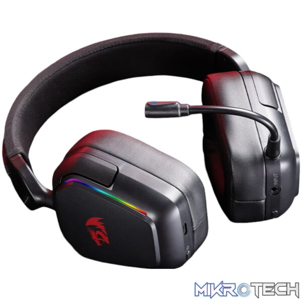 Redragon H868 RGB Wireless Gaming Headset - Black - Image 2