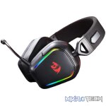 Redragon H868 RGB Wireless Gaming Headset - Black - Image 3