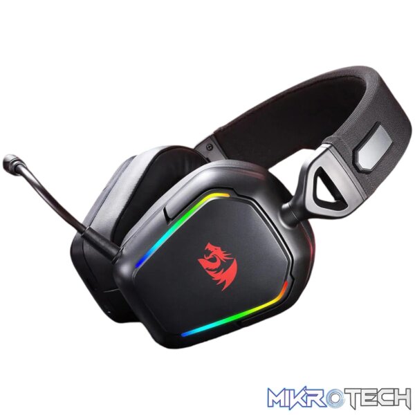 Redragon H868 RGB Wireless Gaming Headset - Black - Image 3