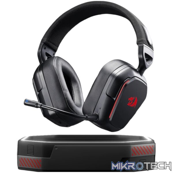 Redragon H868 RGB Wireless Gaming Headset - Black - Image 4