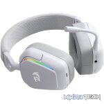 Redragon H868 RGB Wireless Gaming Headset - White - Image 2