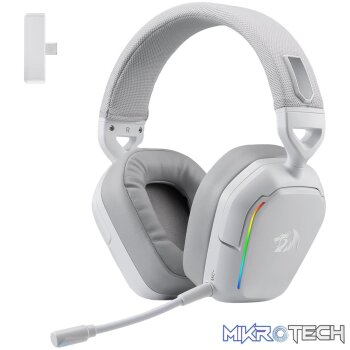 Redragon H868 RGB Wireless Gaming Headset - White