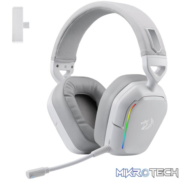 Redragon H868 RGB Wireless Gaming Headset - White Redragon H868 RGB Wireless Gaming Headset - White