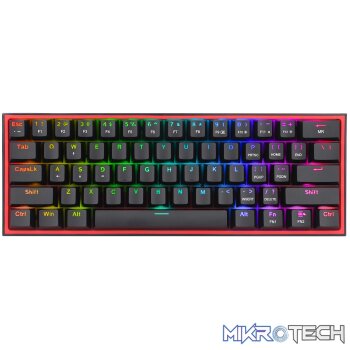 Redragon K616 FIZZ Pro 61-Key RGB Mechanical Gaming Keyboard – Black (60%