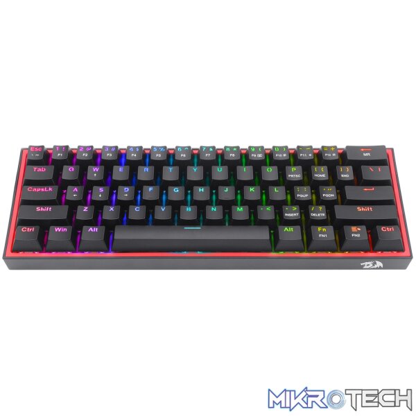 Redragon K617 FIZZ 60% Wired RGB Gaming Keyboard - Black Redragon K617 FIZZ 60% Wired RGB Gaming Keyboard - Black