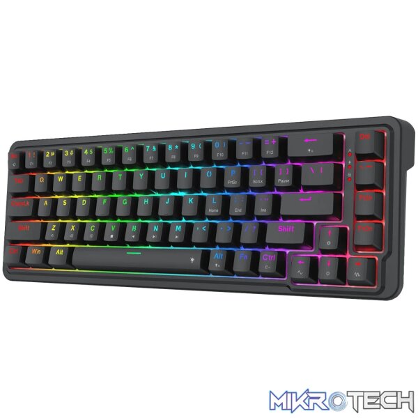 Redragon NOVA K709 65% Wired Gasket RGB Gaming Keyboard - Black - Image 2