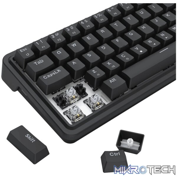 Redragon NOVA K709 65% Wired Gasket RGB Gaming Keyboard - Black - Image 4