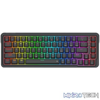 Redragon NOVA K709 65% Wired Gasket RGB Gaming Keyboard - Black