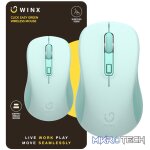 WINX CLICK Easy 1600DPI 2.4GHz Wireless Mouse - Green