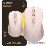 WINX CLICK Easy 1600DPI 2.4GHz Wireless Mouse - Pink