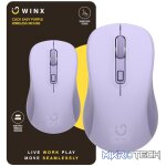 WINX CLICK Easy 1600DPI 2.4GHz Wireless Mouse - Purple