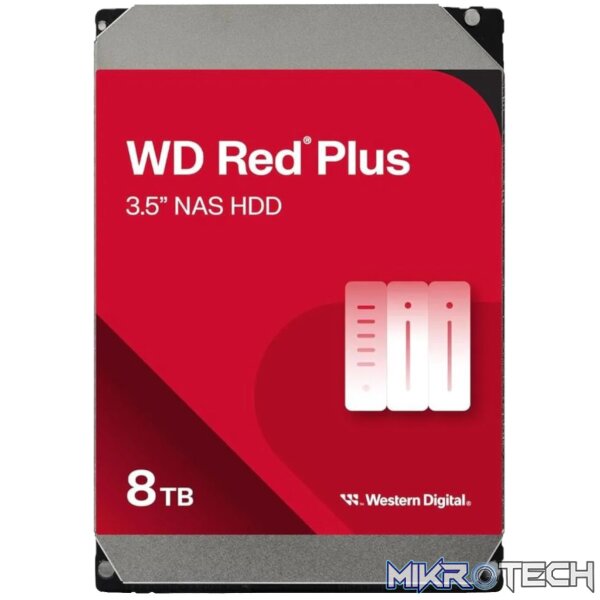 Western Digital Red Plus 8TB NAS HDD - Reliable 3.5" SATA Drive for NAS - Image 2
