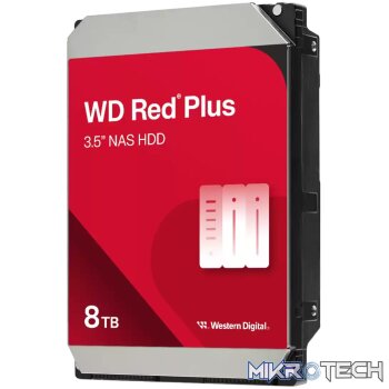Western Digital Red Plus 8TB NAS HDD - Reliable 3.5" SATA Drive for NAS