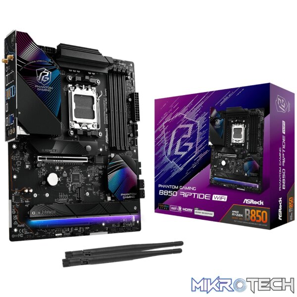 ASROCK B850 RIPTIDE WIFI AM5 ATX 4X DDR5 ASROCK B850 RIPTIDE WIFI AM5 ATX 4X DDR5