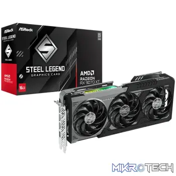 ASRock Radeon RX9070 XT Steel Legend Dark 16GB Graphics Card