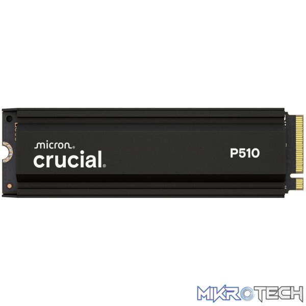 Crucial P510 1TB M.2 Gen5 with Heatsink NVMe 3D NAND SSD Crucial P510 1TB M.2 Gen5 with Heatsink NVMe 3D NAND SSD