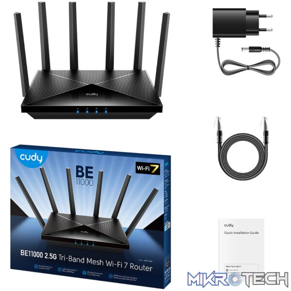 Cudy BE11000 Wi-Fi7 Gigabit Mesh Router - Image 3