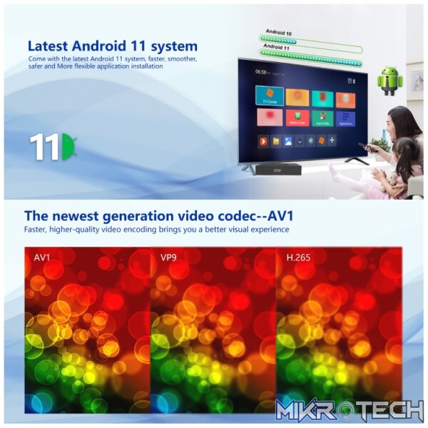 Tanix X4 Android 11 Smart TV Box, Amlogic S905X4 Quad Core, 4GB+32GB, Dual Wifi, BT, 4GB+32GB - Image 5