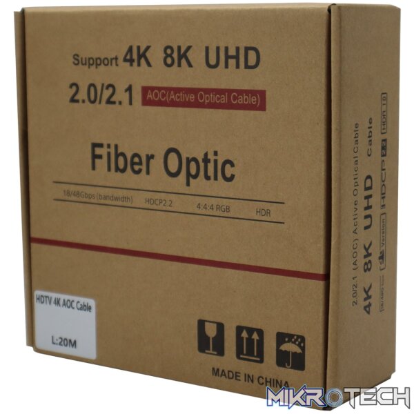 GIZZU 4K Active fibre Optic HDMI Cable 20m - Image 2