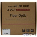 GIZZU 4K Active fibre Optic HDMI Cable 20m