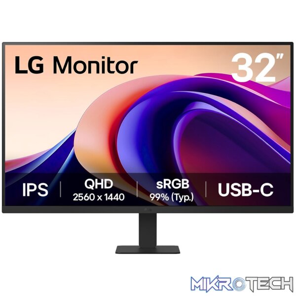 LG 32" QHD IPS Panel Monitor with USB-C - 100Hz LG 32" QHD IPS Panel Monitor with USB-C - 100Hz