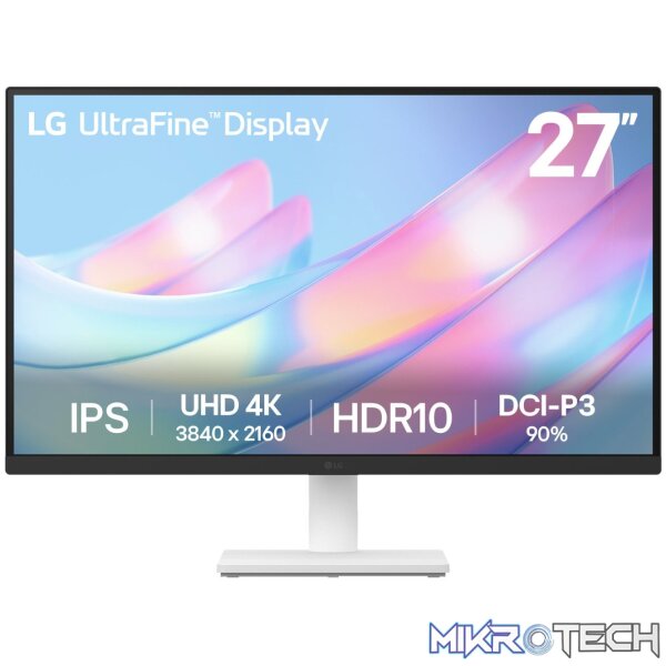 LG UltraFine 27" 4K UHD IPS Monitor - White LG UltraFine 27" 4K UHD IPS Monitor - White