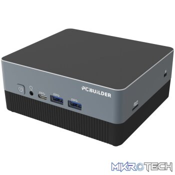 PCBuilder CUBE Intel i3-1315U 16GB DDR4 512GB Windows 11 Home Mini PC